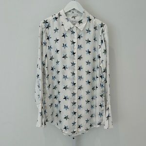 EQUIPMENT STAR PRINT BUTTONED TOP SIZE LARGE NWOTS!